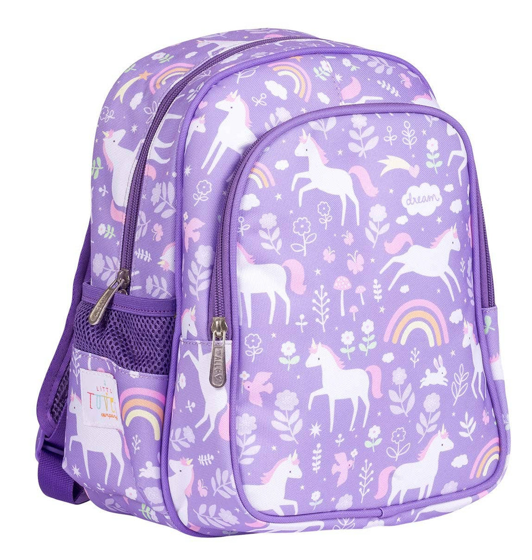 A Little Lovely Company - Backpack with insulated pocket: Unicorn dreams