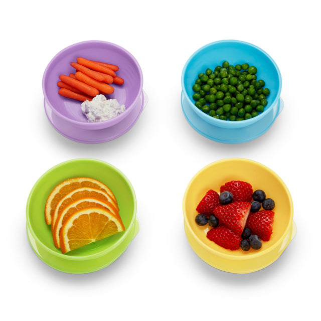 Munchkin Love-a-Bowls Toddler & Baby Bowls (4 bowls & lids, 2 spoons)