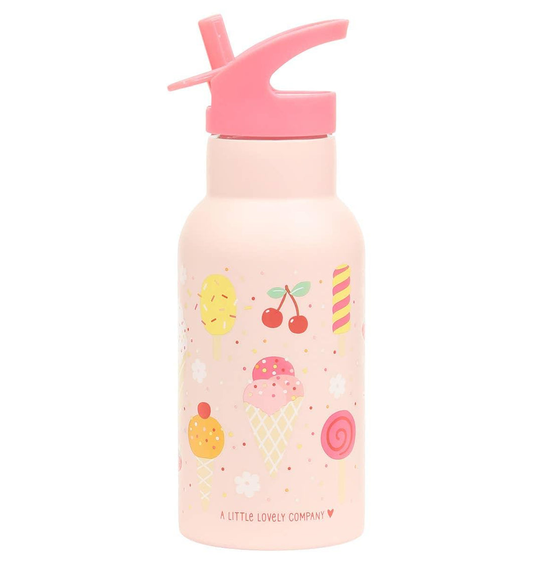 A Lovely Little Company - Kids Stainless Steel Drink / Water Bottle: Ice Cream - ScandiBugs