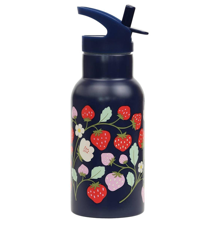 A Lovely Little Company - Kids Stainless Steel Drink / Water Bottle: Strawberries - ScandiBugs