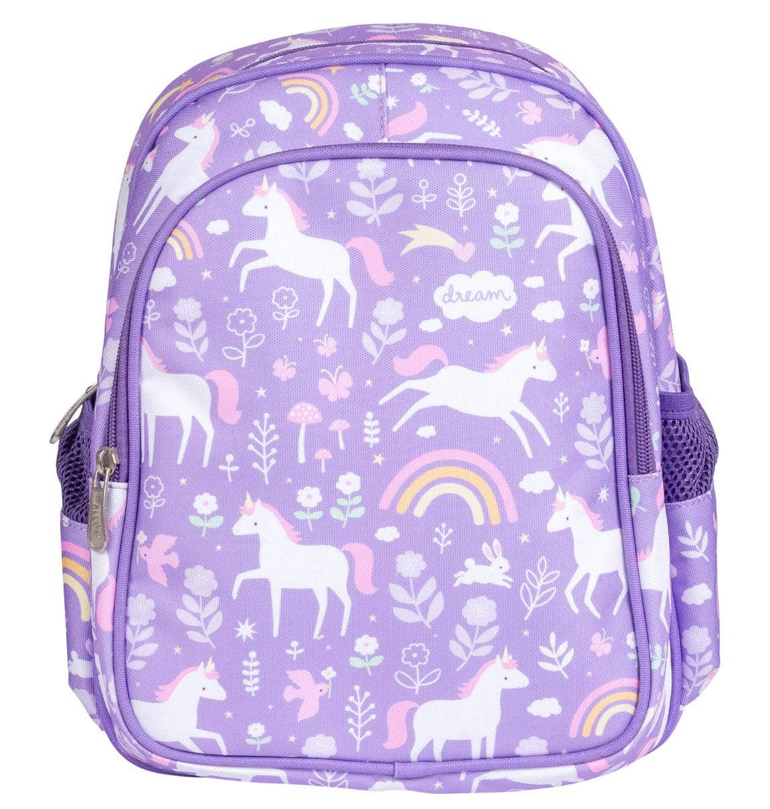 A Little Lovely Company - Backpack with insulated pocket: Unicorn dreams