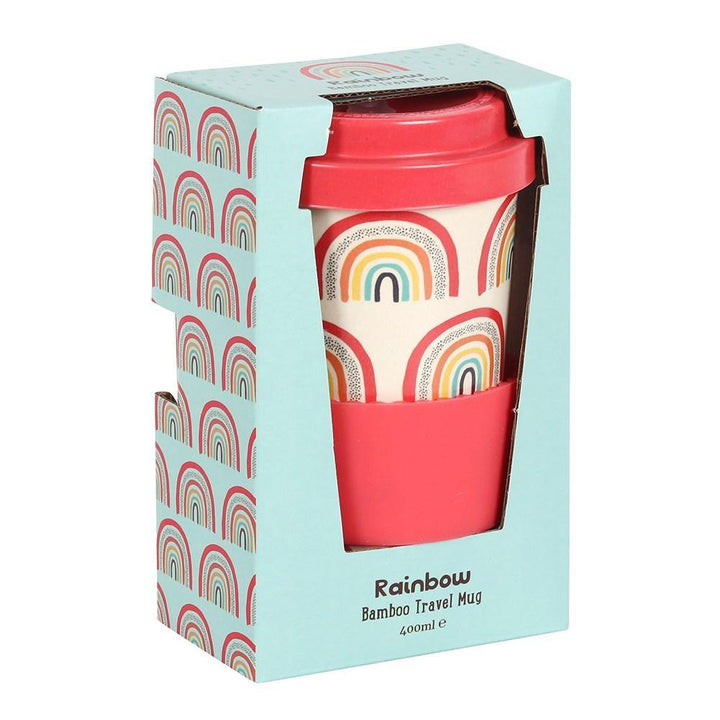 Bamboo Eco Travel Mug - Rainbow Print : ScandiBugs