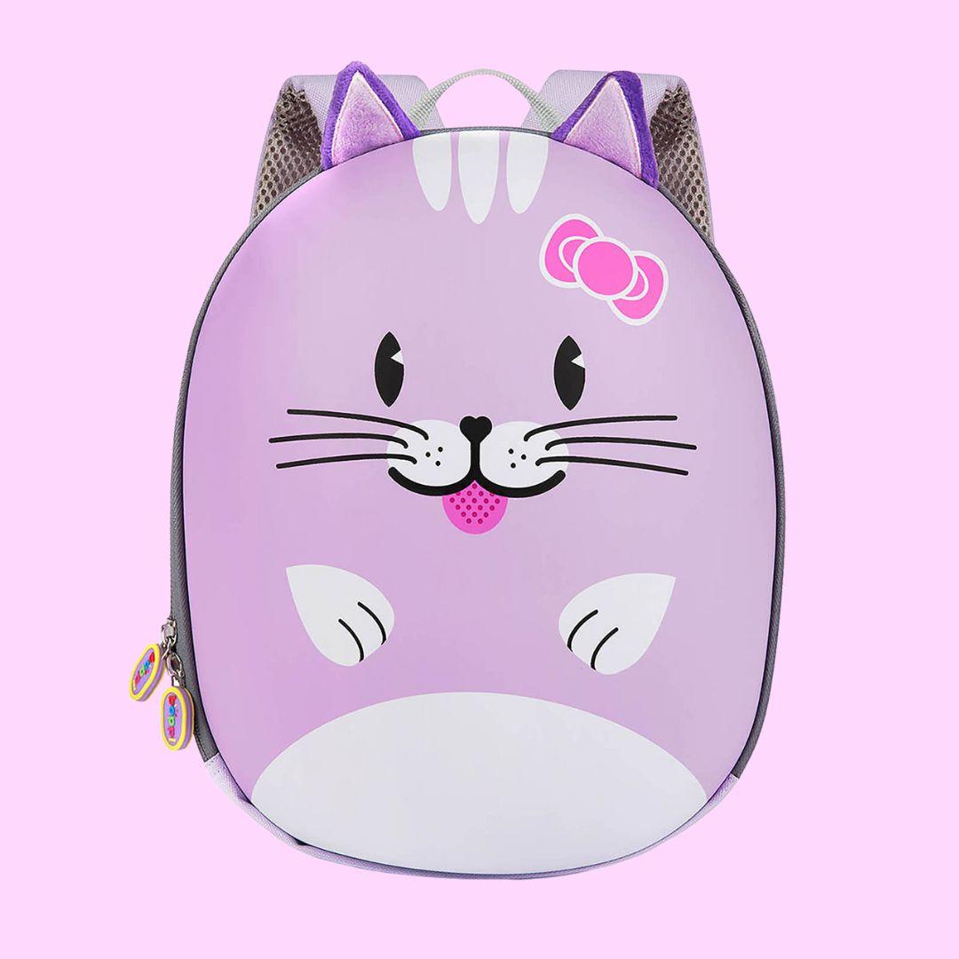 Boppi Tiny Trekker Kids Backpack 4 Litre - Purple Cat - ScandiBugs